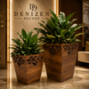 Denizen Royal Wood Planter Set
