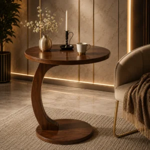Denizen Luna Curve Accent Table