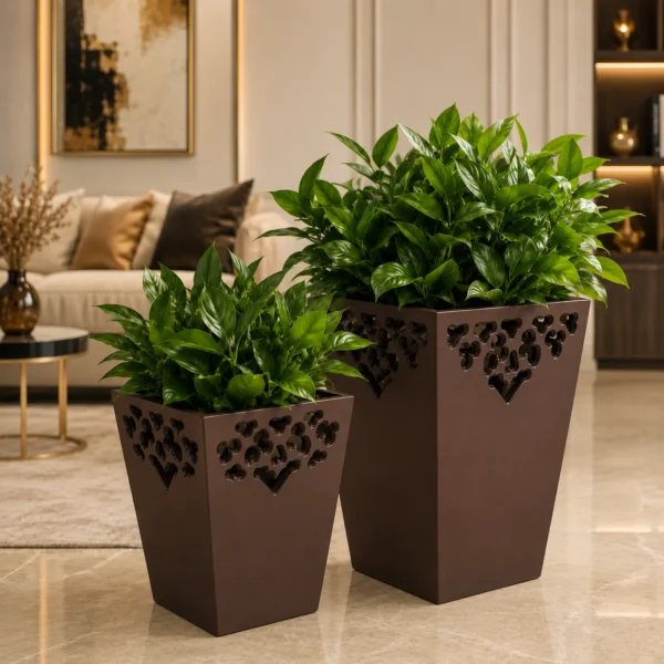 Denizen Ornate Luxe Decorative Planter Set