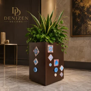 Denizen Top-Narrow Luxury Wooden Planter