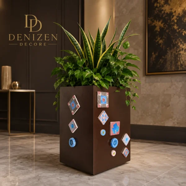 Denizen Top-Narrow Luxury Wooden Planter