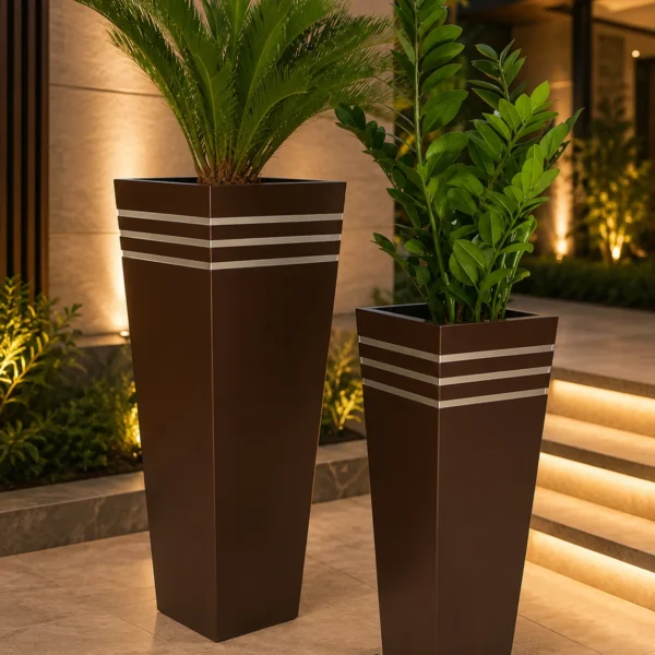 Denizen Linea Luxe Tall Planter Set